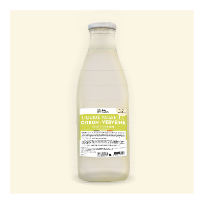 [JB0550BOUT100-6] Carton de 6 EcoRecharges - Liquide vaisselle senteur Citron Verveine - 1L