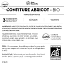 [CE0104] Contre étiquette - Confiture Abricot Bio