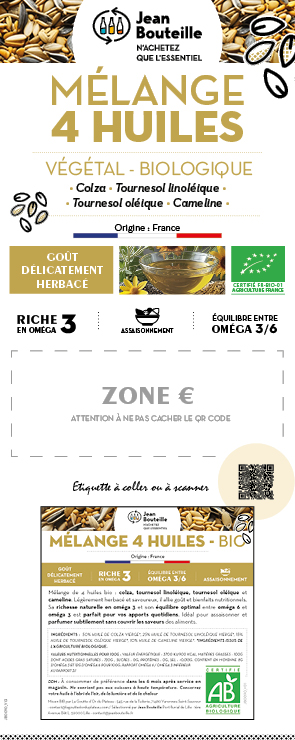 ILV - Mélange 4 Huiles - Bio - BIB 10L