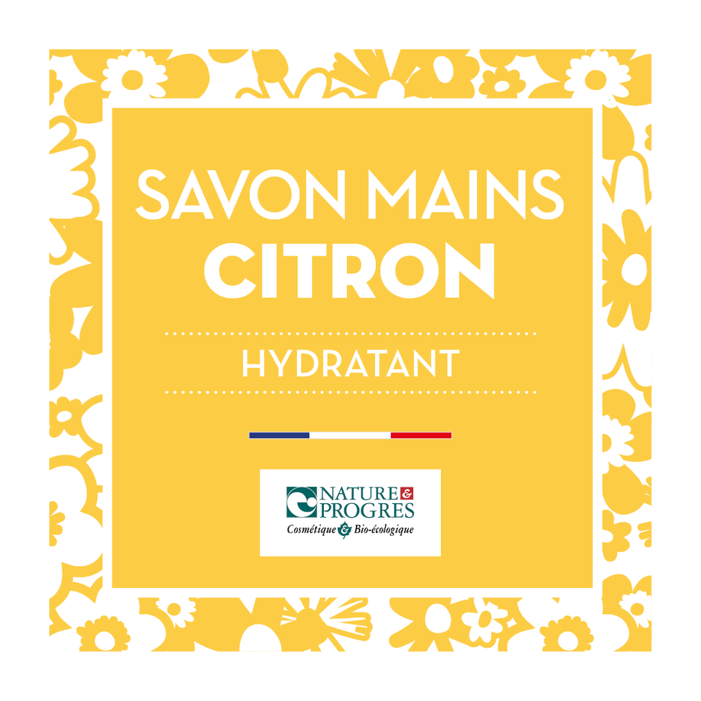 [JB0554BIB10] Savon Main Citron NATURE ET PROGRES SAVONS ARTHUR - BIB10L